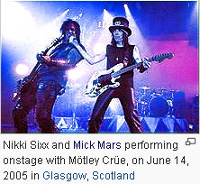Nikki Sixx & Mick Mars of Motley Crue